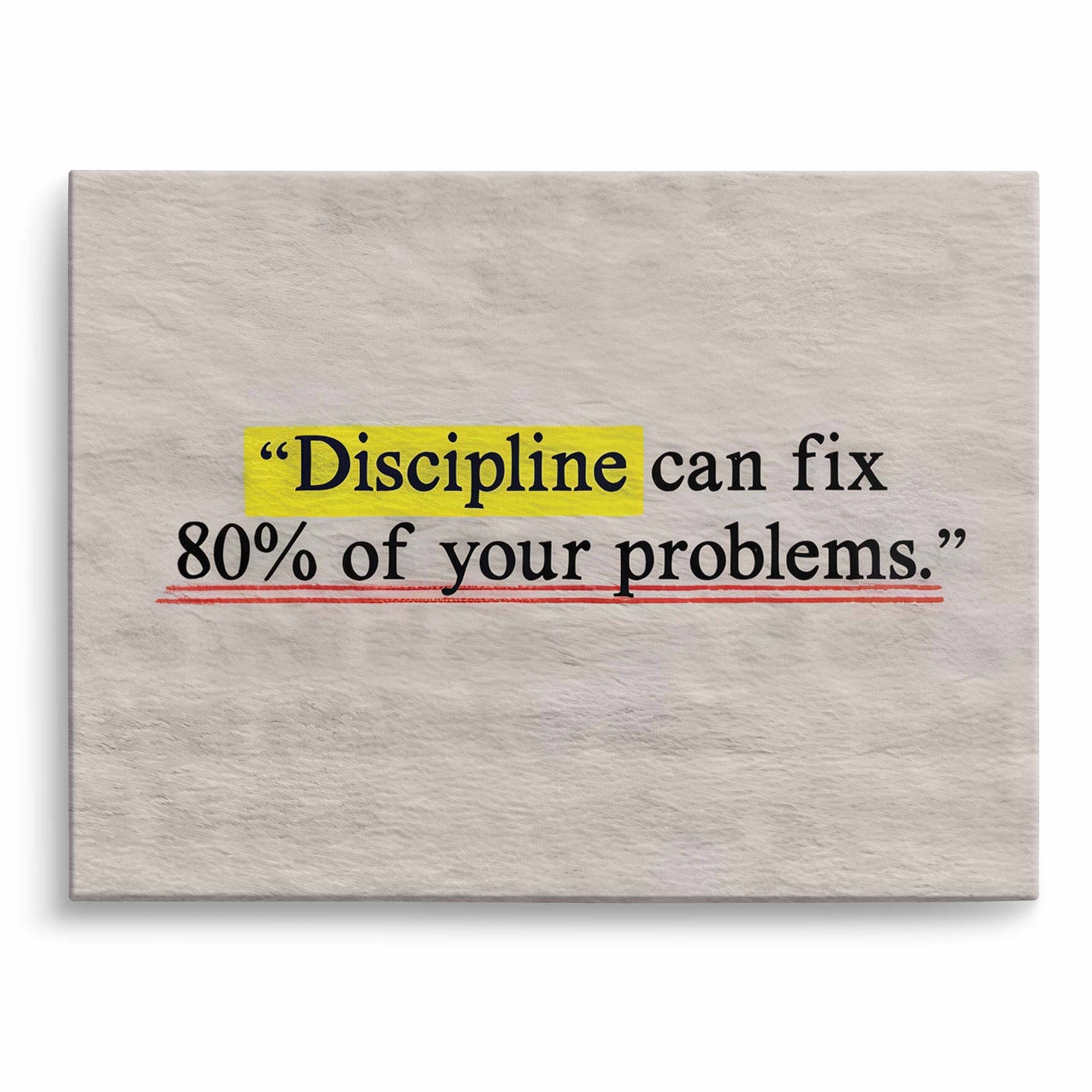 Discipline fixes problems