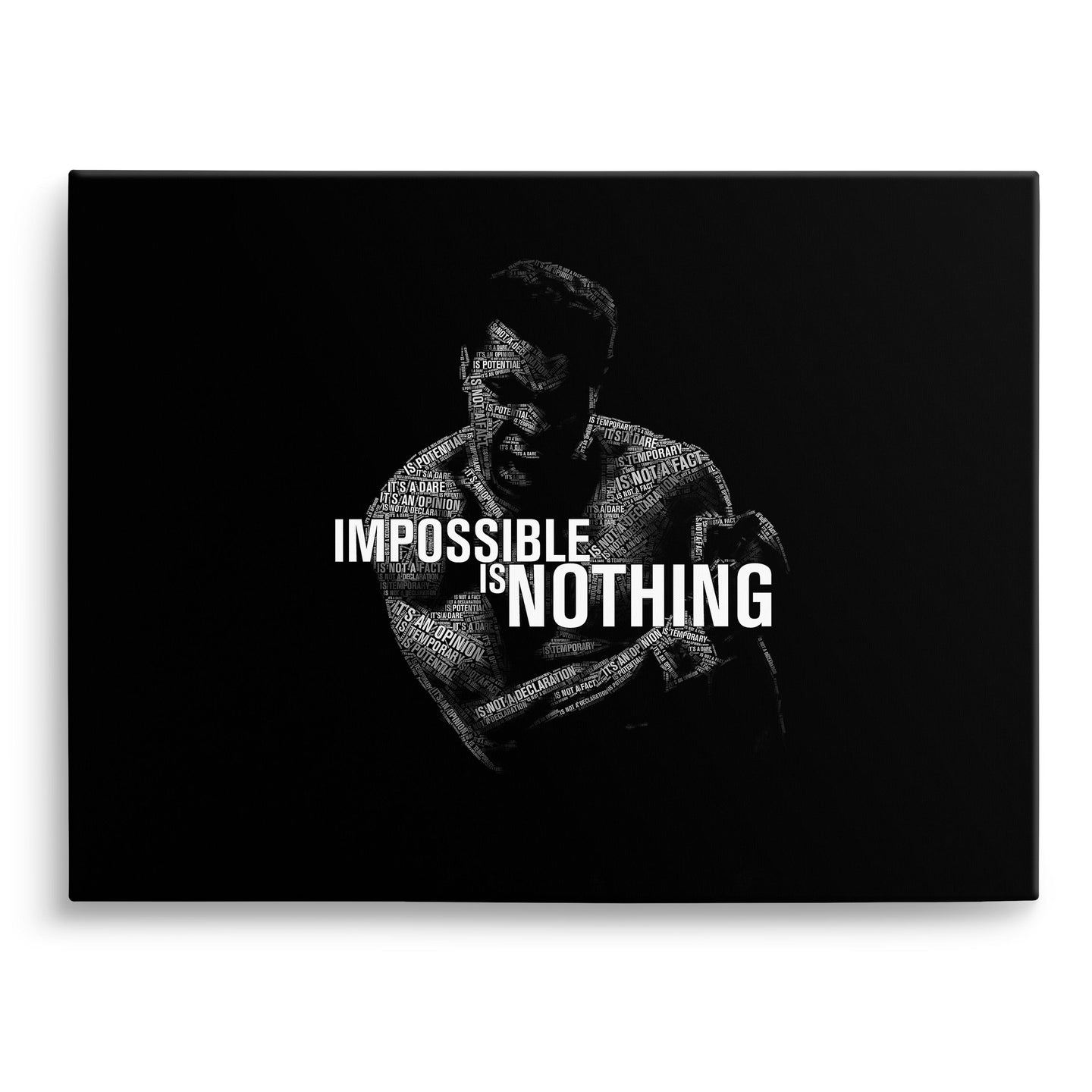 Muhammad Ali Impossible Is Nothing Canvas
