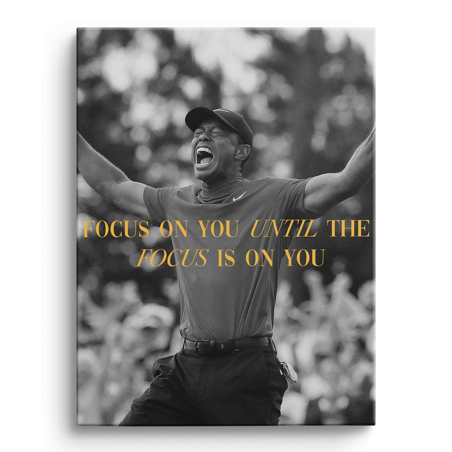 Tiger Woods Focus on you Canvas